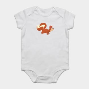 Cute Cartoon Squirrel Baby Bodysuit